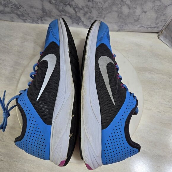 Nike Zoom Elite+ Sneakers Womens Size 11.5 Running Shoes Blue Black‎ Fitsol - Picture 15 of 15
